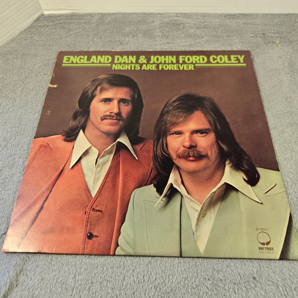 England Dan & John Ford Coley Nights Are Forever Vinyl LP Big Tree BT 89517 1976
